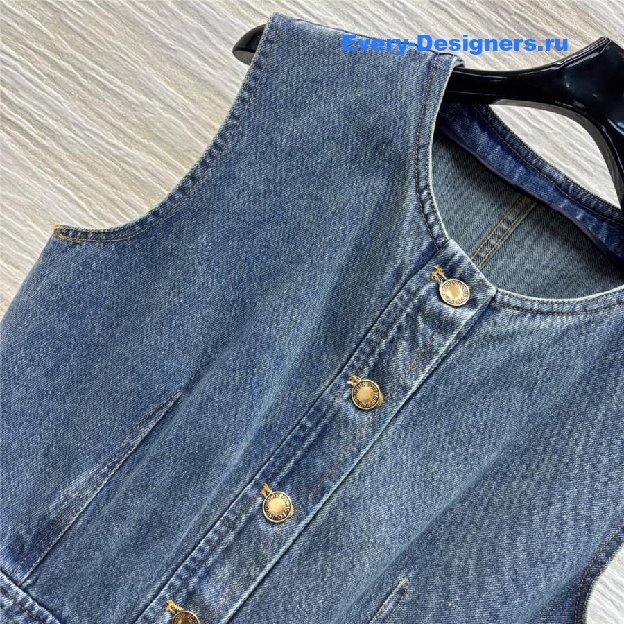 l0vis Vvtt0n denim sleeveless dress