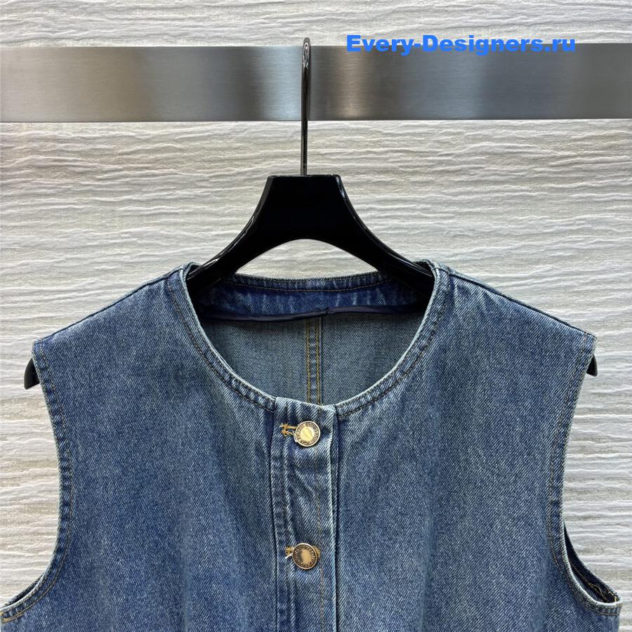 l0vis Vvtt0n denim sleeveless dress