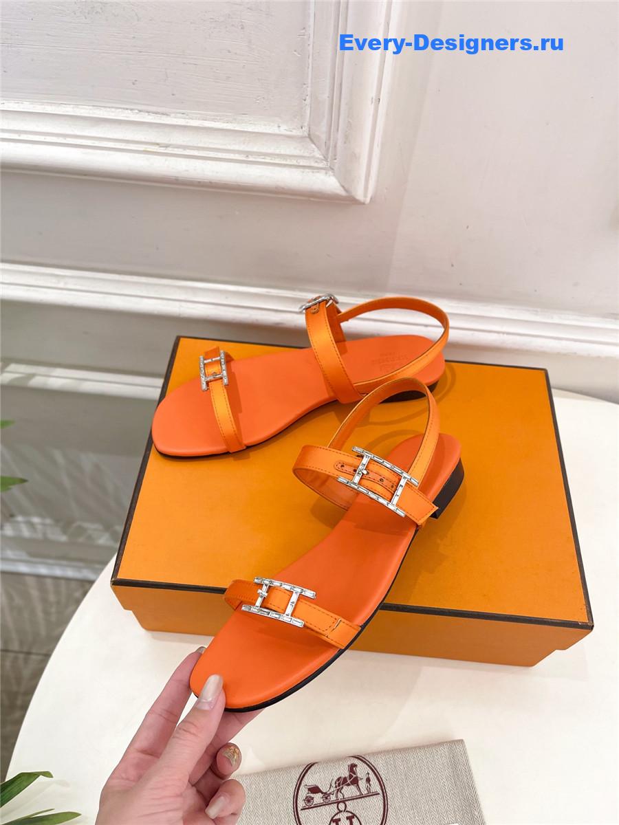 H**me5 crystal strap sandals brown