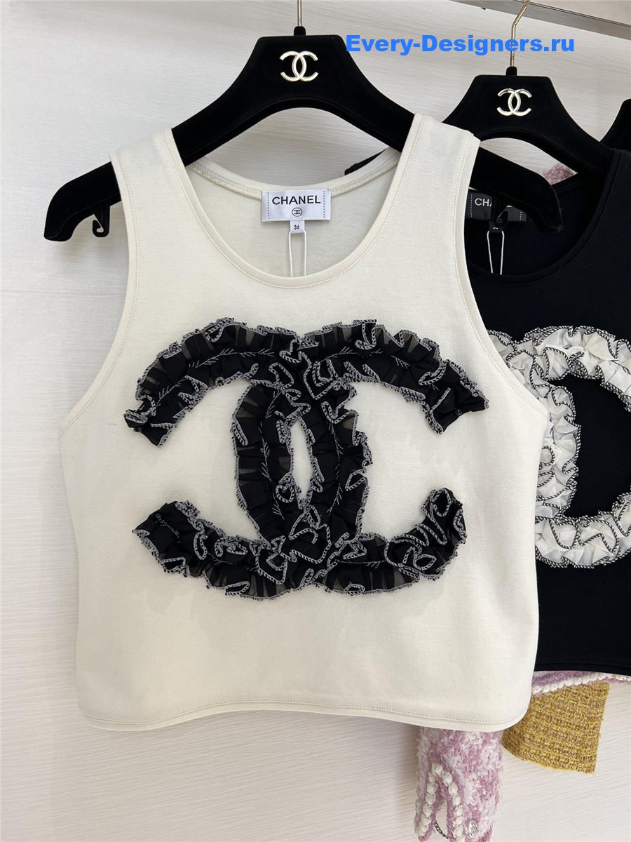 Ch**el rue cambon crop top in white