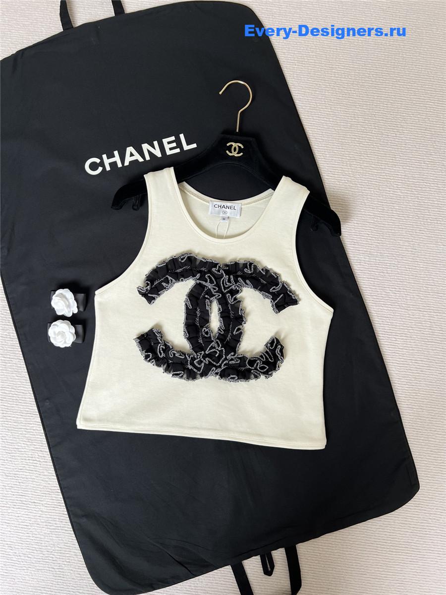 Ch**el rue cambon crop top in white
