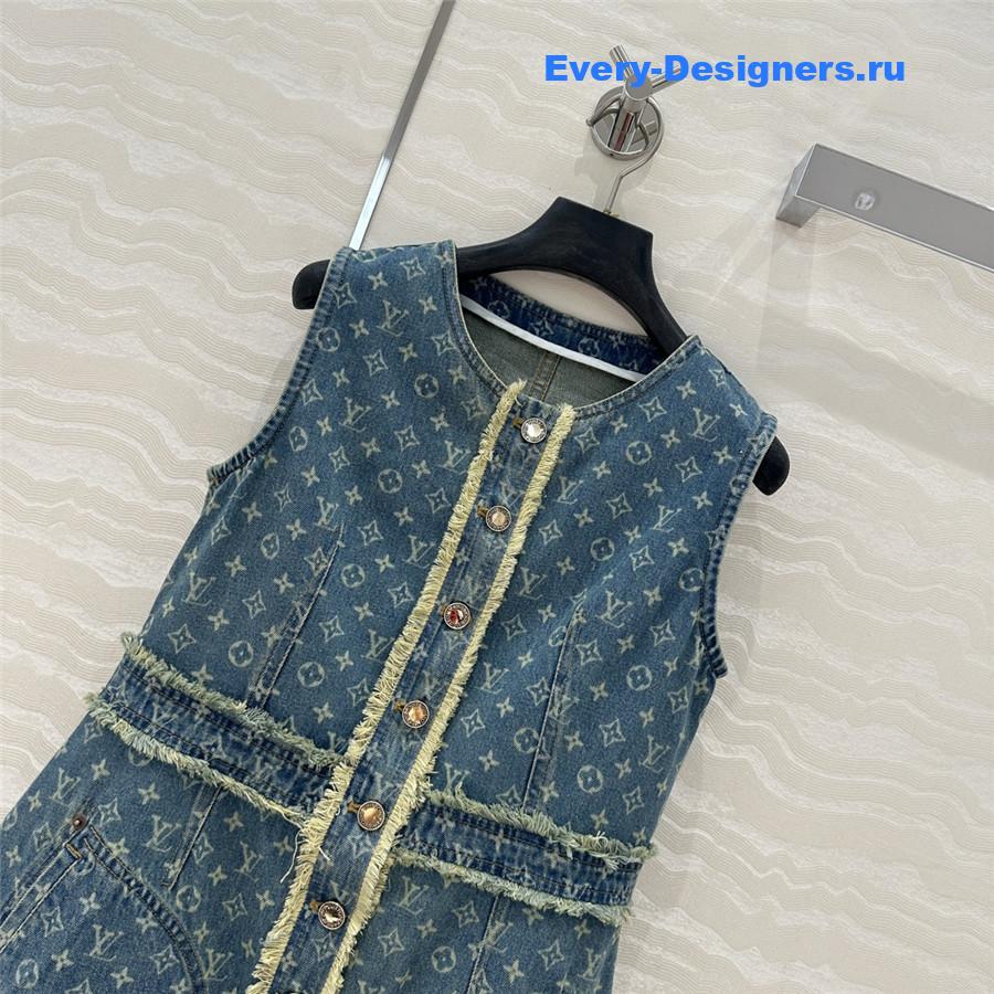 l0vis Vvtt0n embroidered denim dress