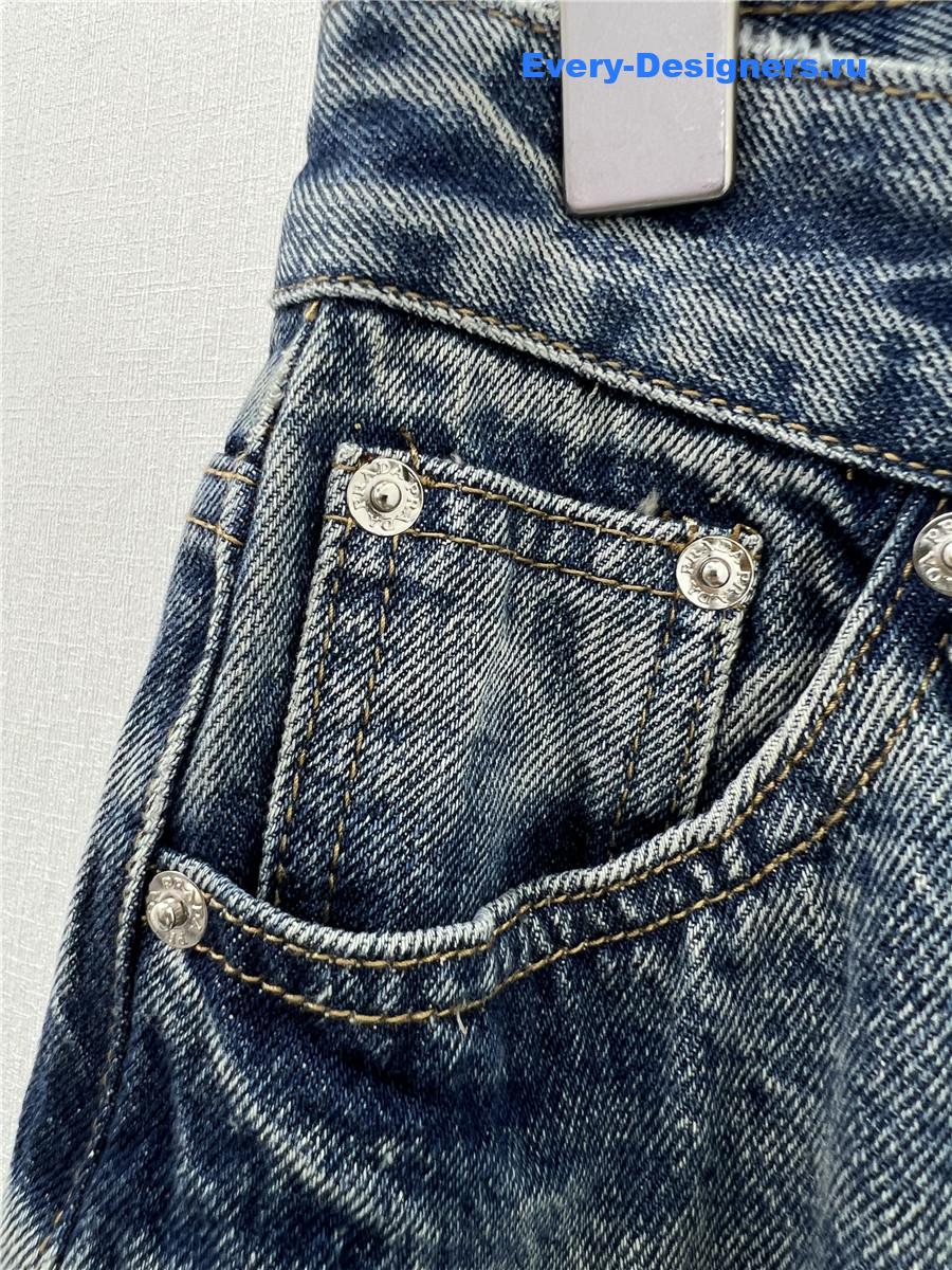 Pra*a high waisted straight jeans