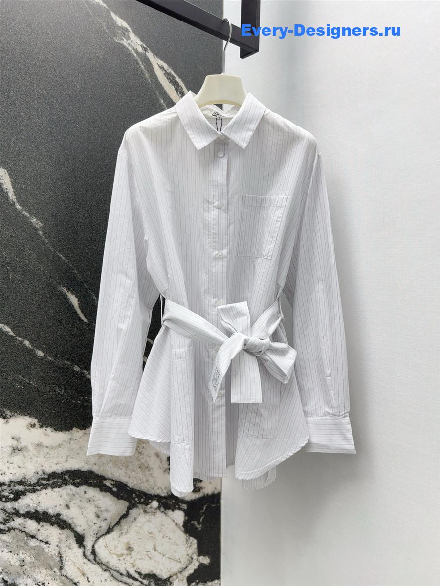 L0ew* belted cotton blouse