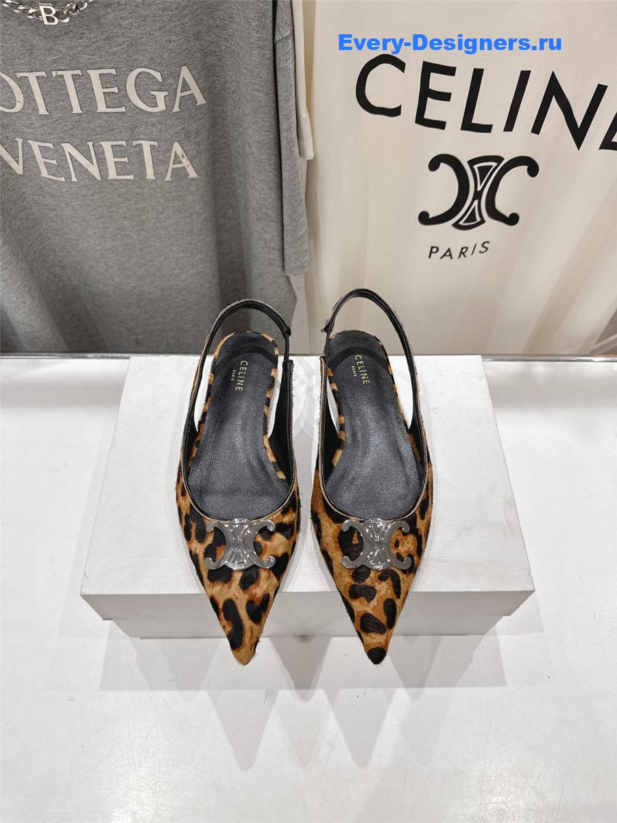 Ce1i*e triomphe brown slingback flats
