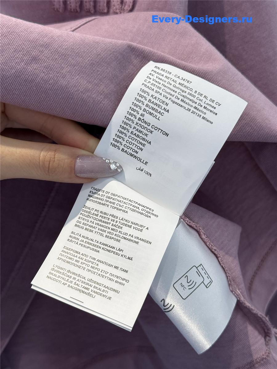 Miu Miu Pink Jersey Long Sleeve T-Shirt