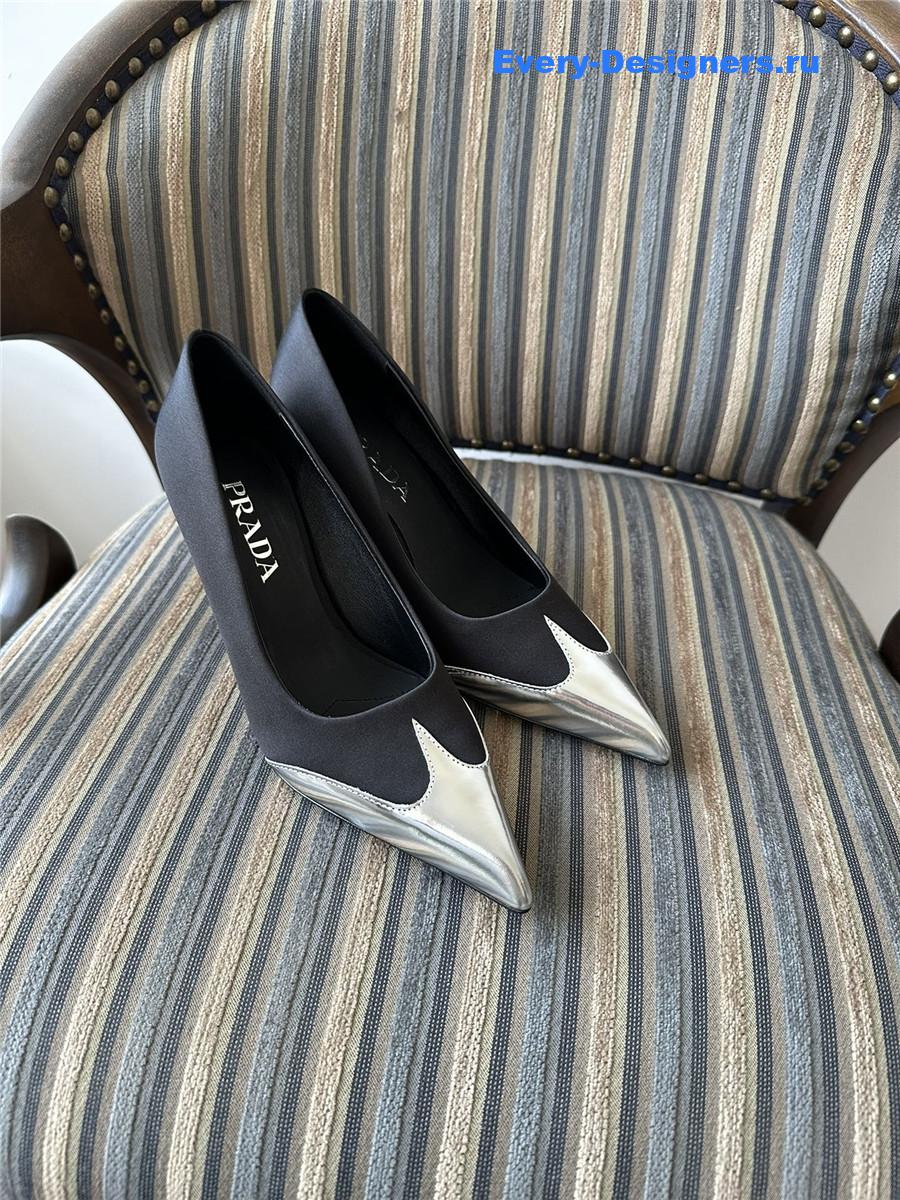 Pra*a black pointed toe pumps