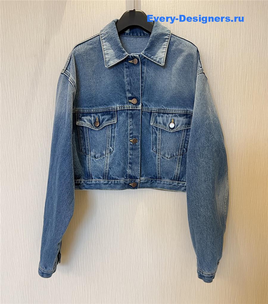 Pra*a light blue denim blouson jacket