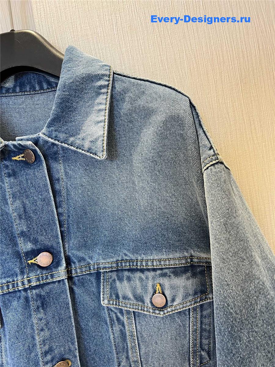 Pra*a light blue denim blouson jacket