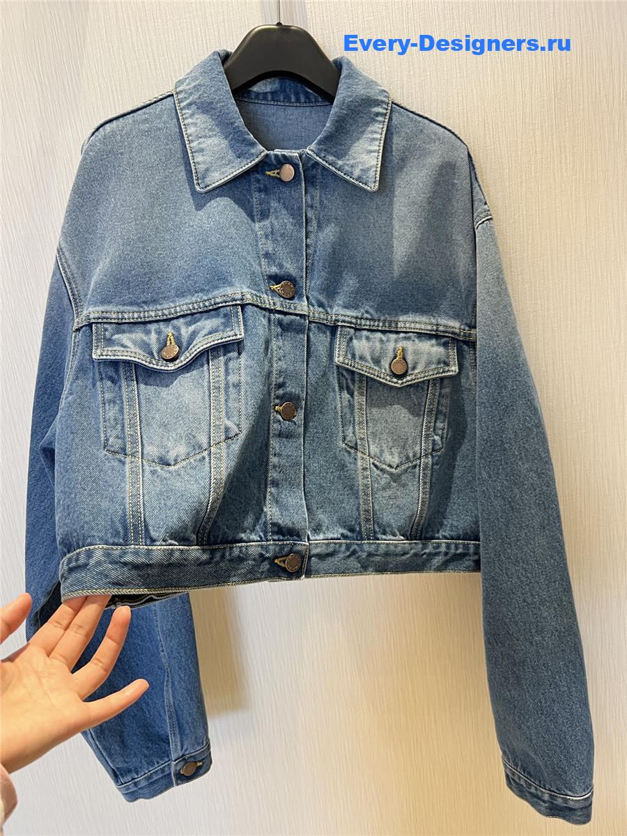 Pra*a light blue denim blouson jacket