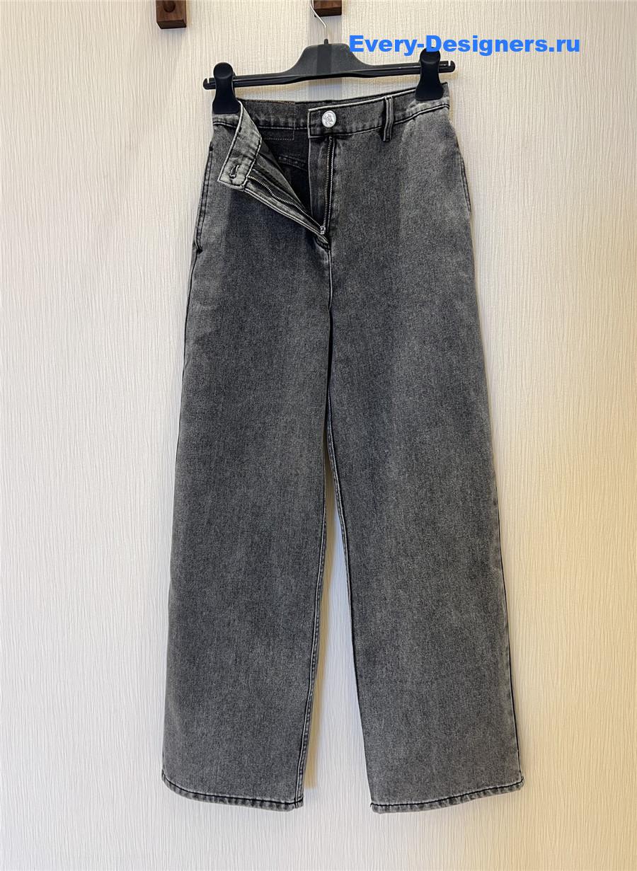 Ch**el grey faded jeans