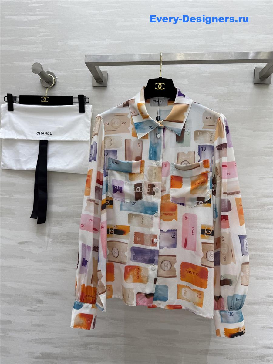 Ch**el cc colorblock shirt