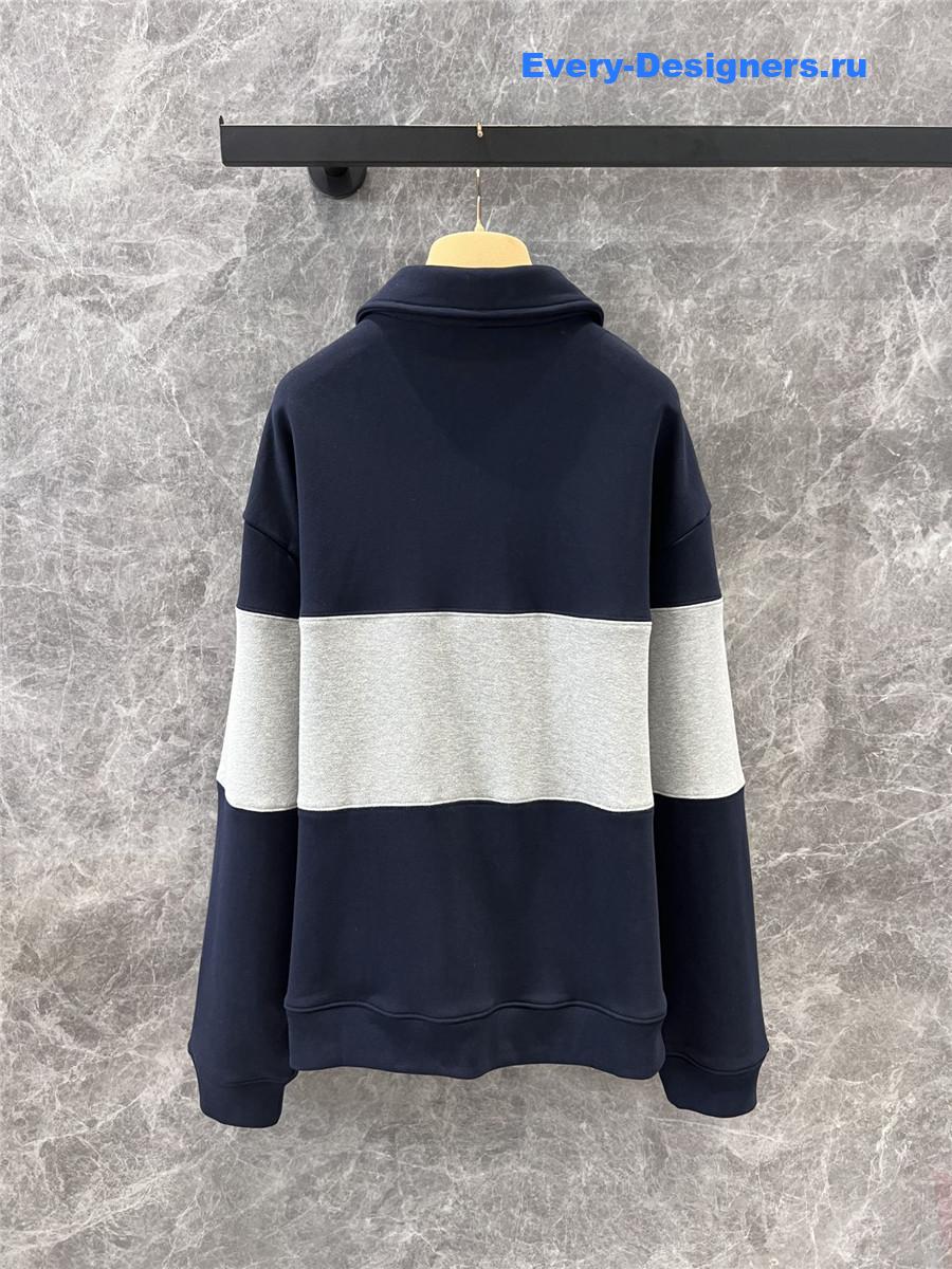 Miu Miu Oversize Dark Blue Grey Sweatshirt