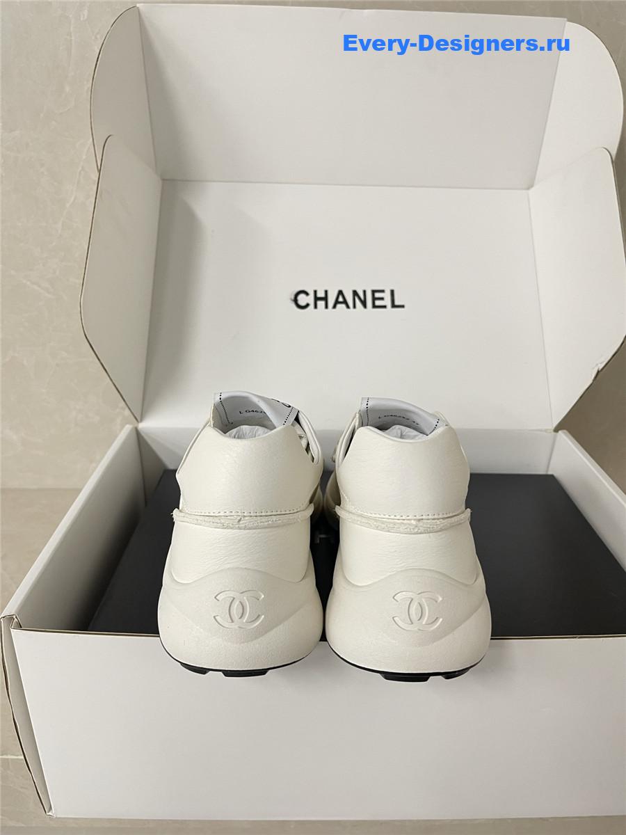 Ch**el off-white lambskin cc sneakers