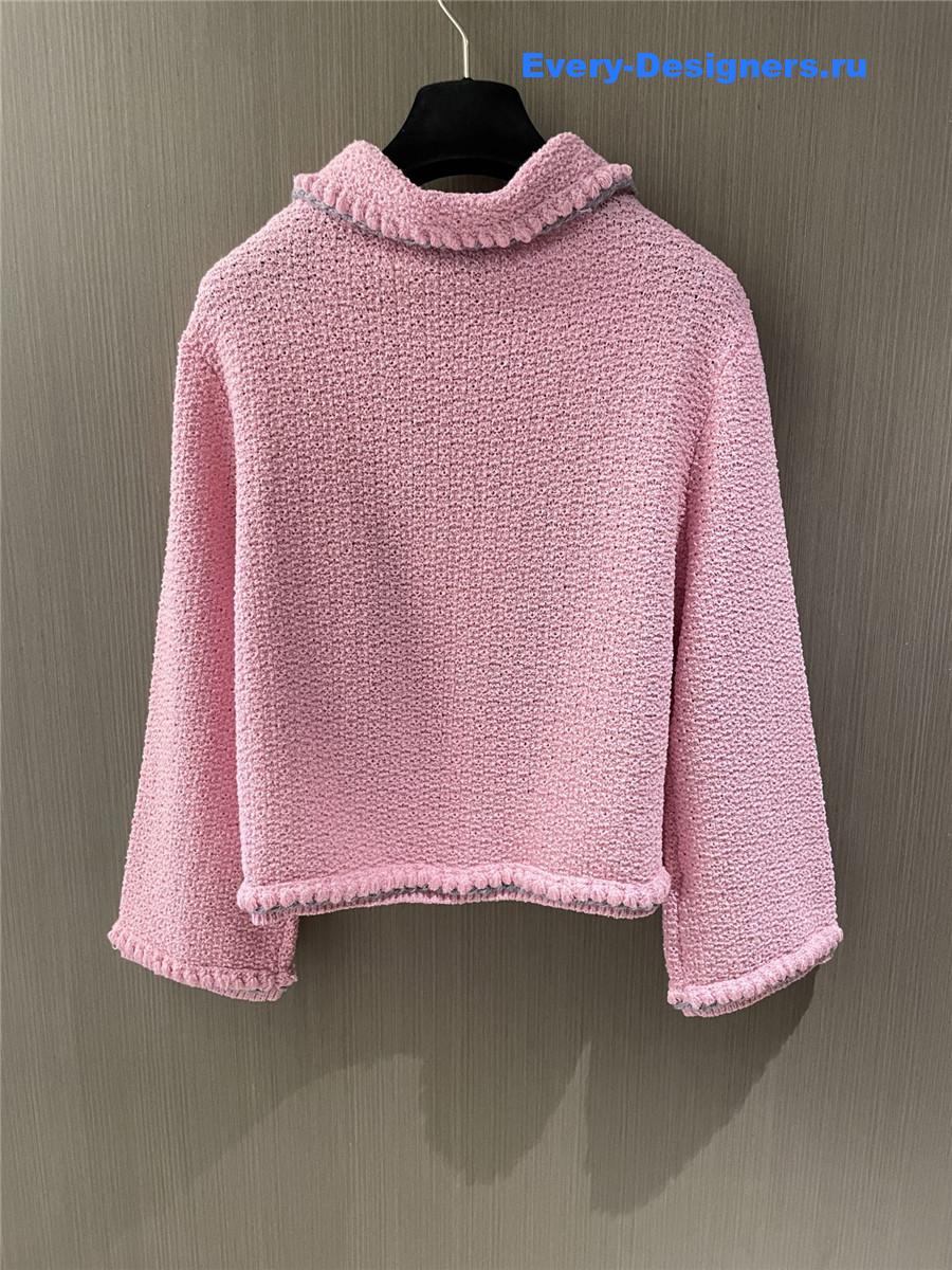 Ch**el pink cc logo cardigan