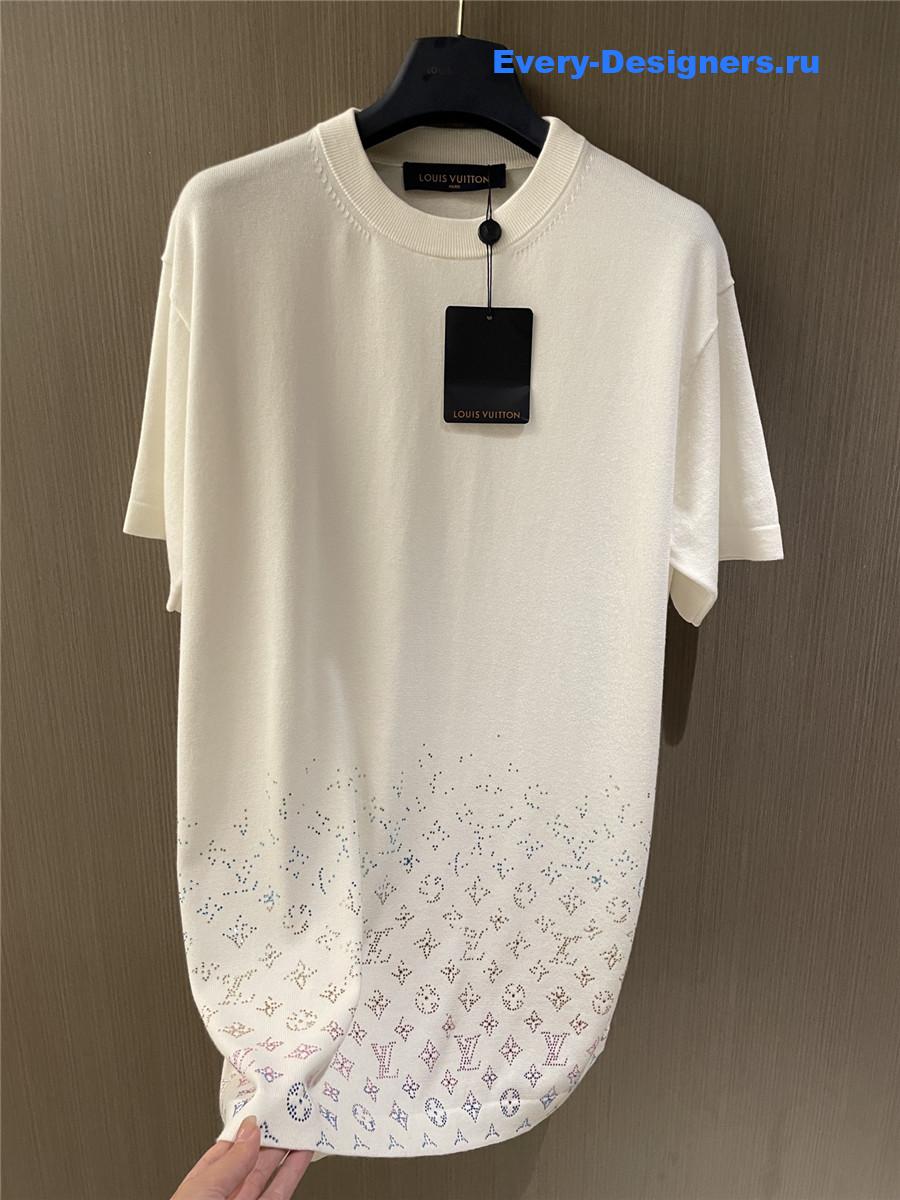 l0vis Vvtt0n monogram gradient embellished shirt