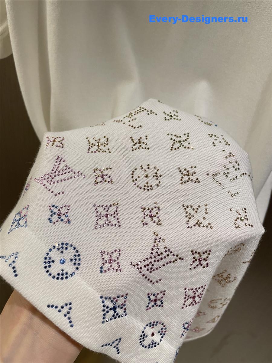 l0vis Vvtt0n monogram gradient embellished shirt