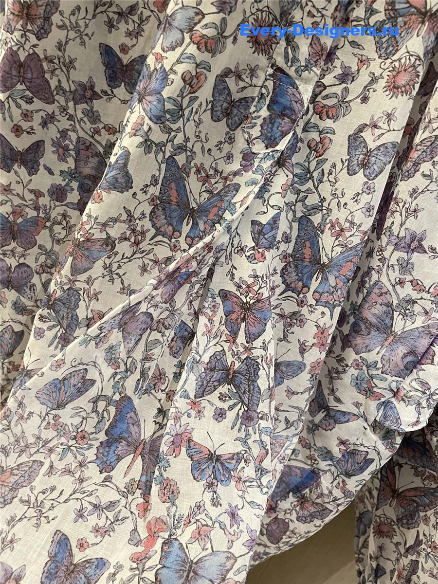 D10r white cotton muslin blouse