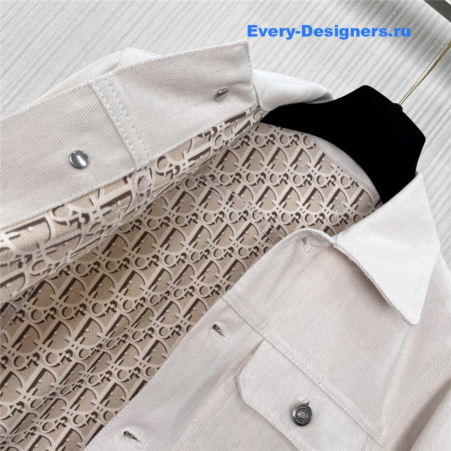 D10r off-white bee denim jacket