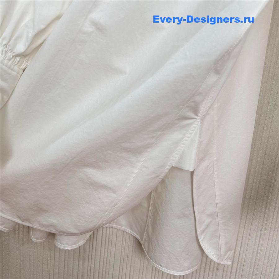 Va1e*ntin0 ruffled mini dress in white