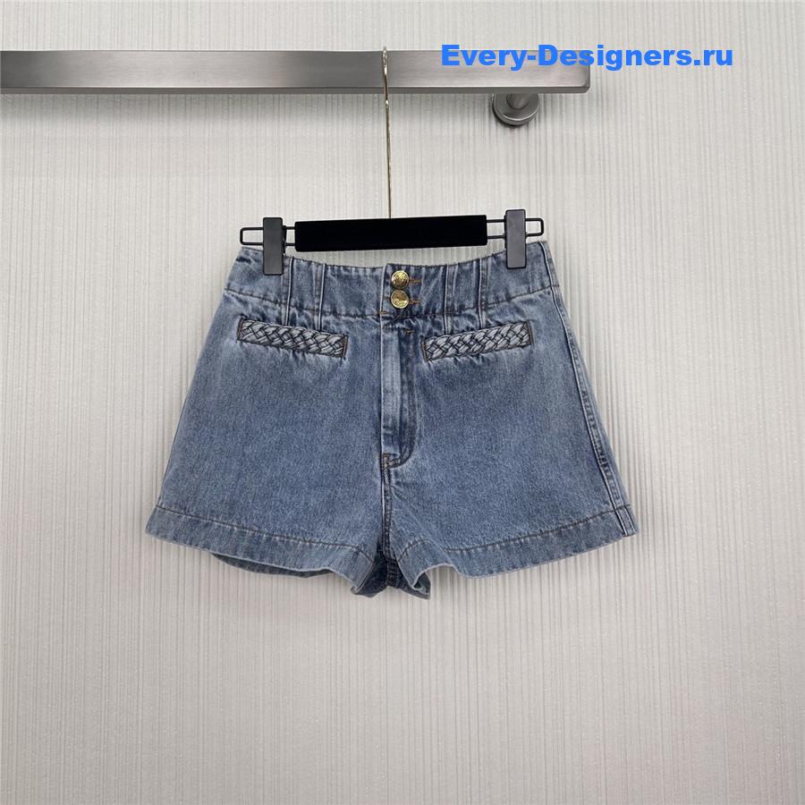 Zimm Blue High Waist Denim Shorts