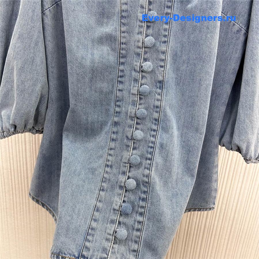 Zimm Denim Balloon Sleeve Shirt