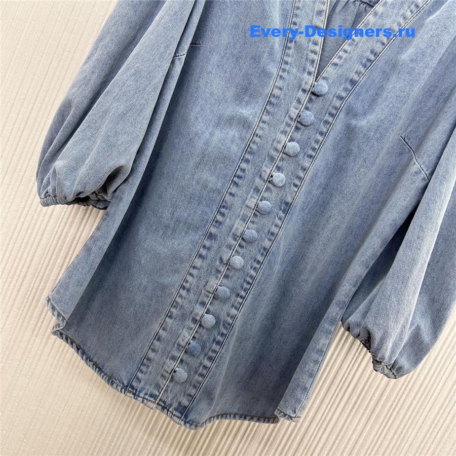 Zimm Denim Balloon Sleeve Shirt