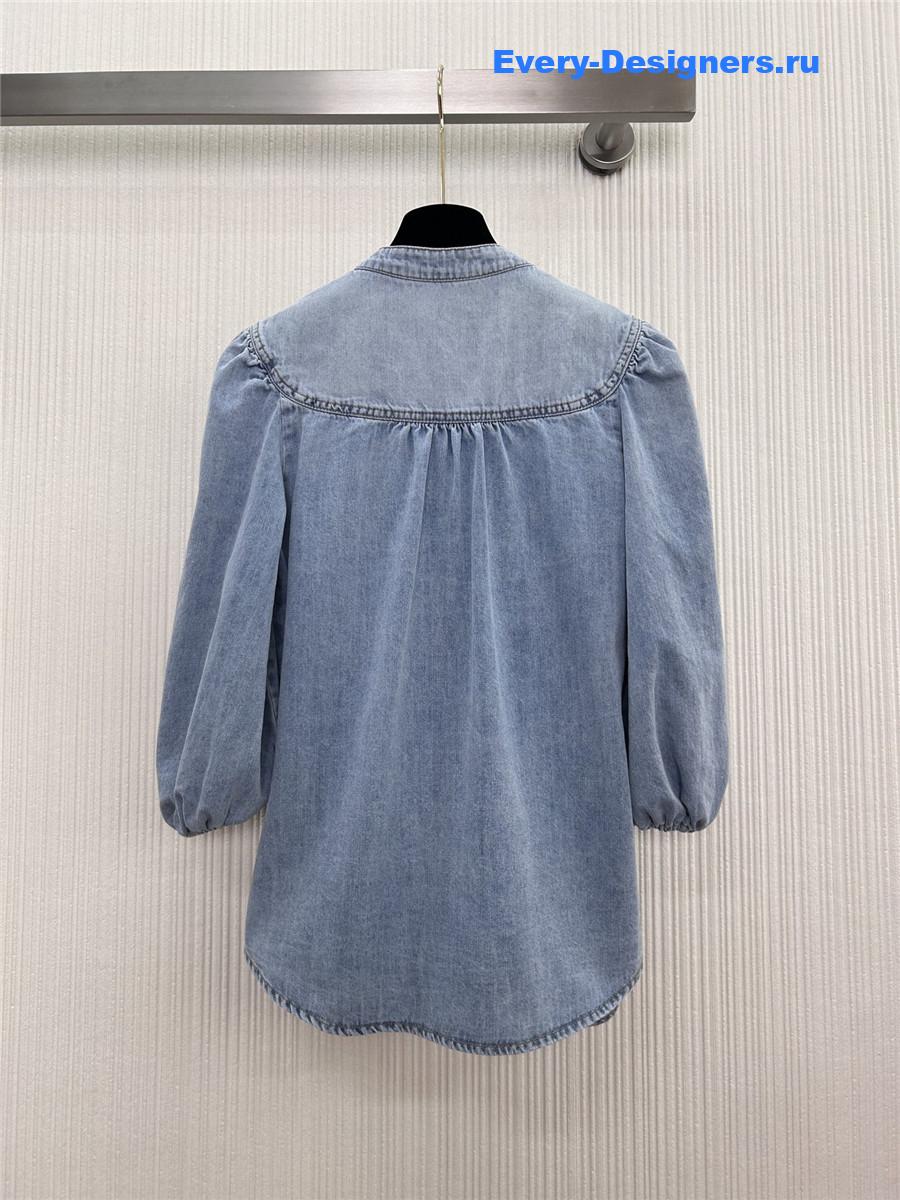 Zimm Denim Balloon Sleeve Shirt
