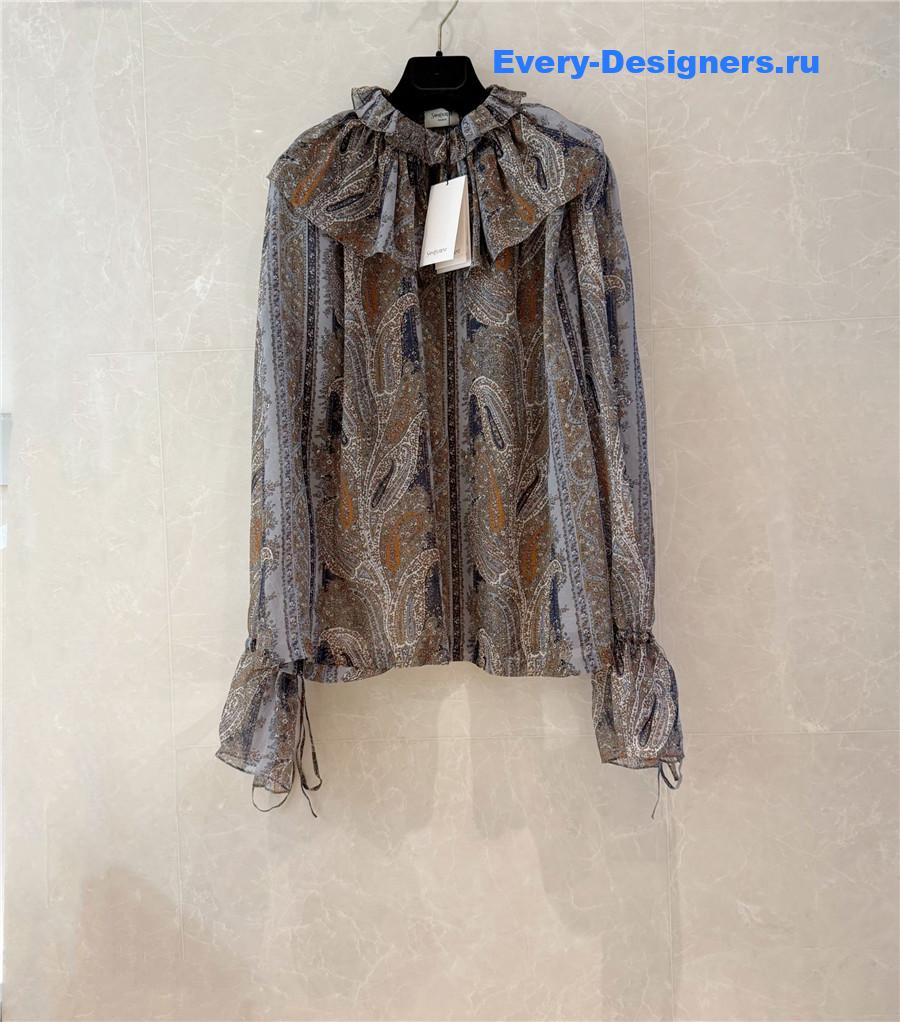 Sa1nt Lau*nt paisley silk blouse