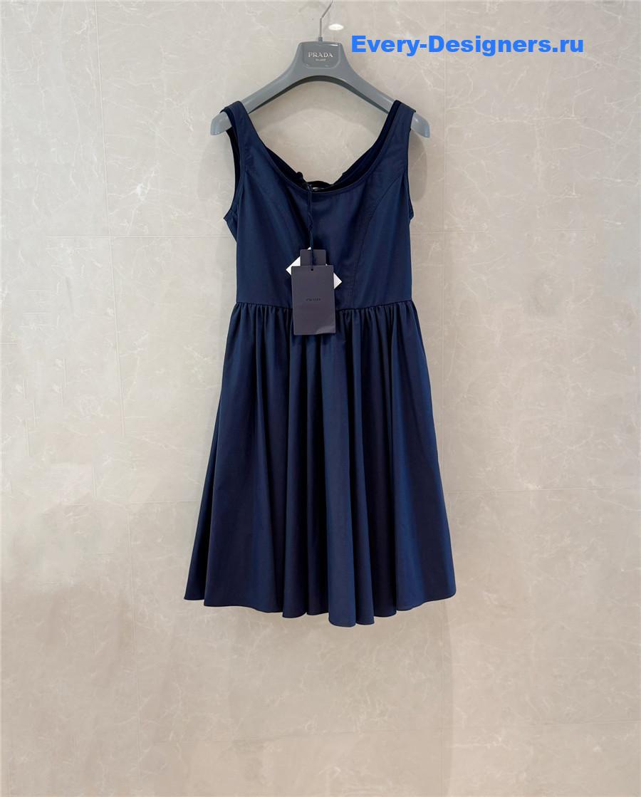 Pra*a navy blue cotton dress