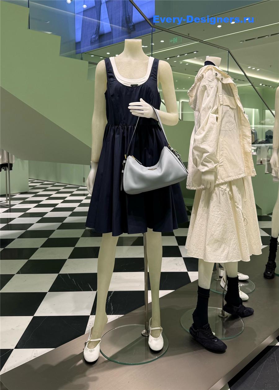 Pra*a navy blue cotton dress