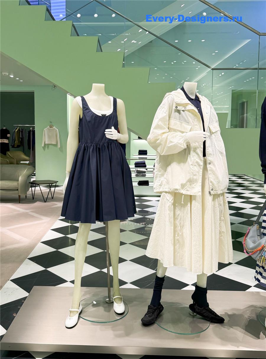 Pra*a navy blue cotton dress