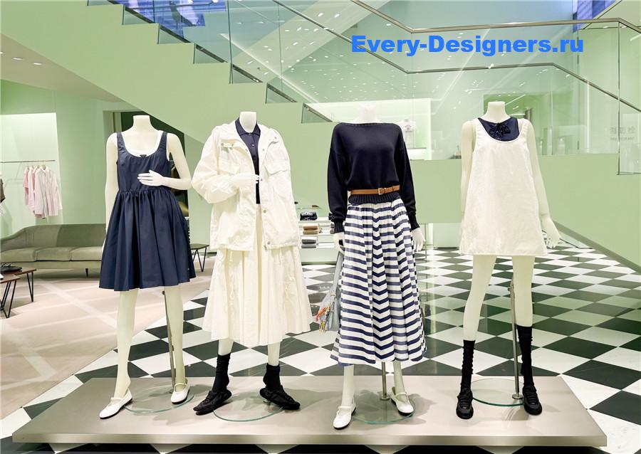 Pra*a navy blue cotton dress