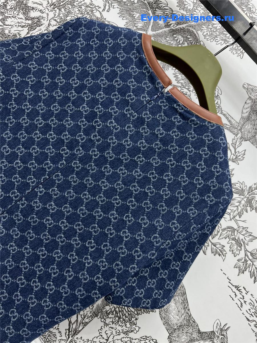 Gvc*1 gg denim jacquard dress