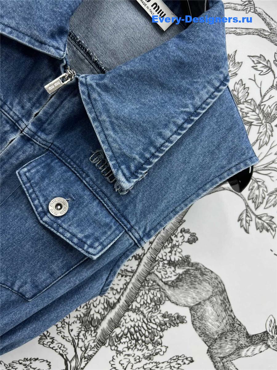 Miu Miu Washed Denim Dress