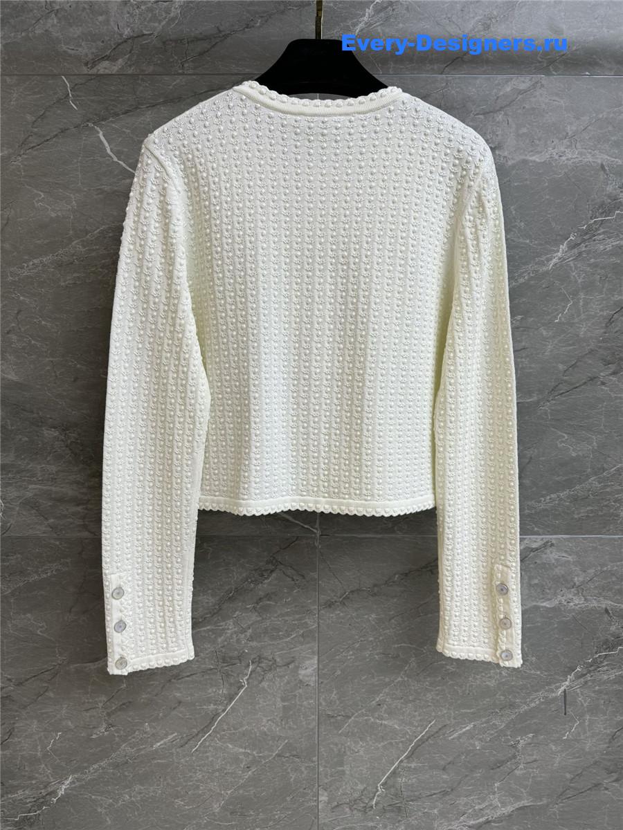 Ch**el white 3d cardigan