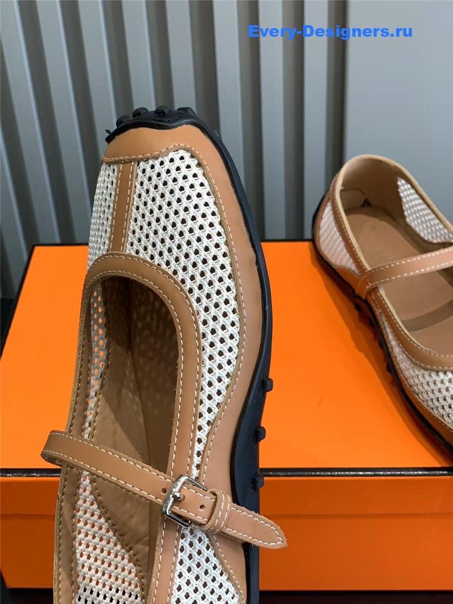 H**me5 kichu brown ballet flats