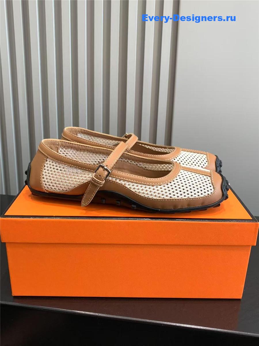 H**me5 kichu brown ballet flats