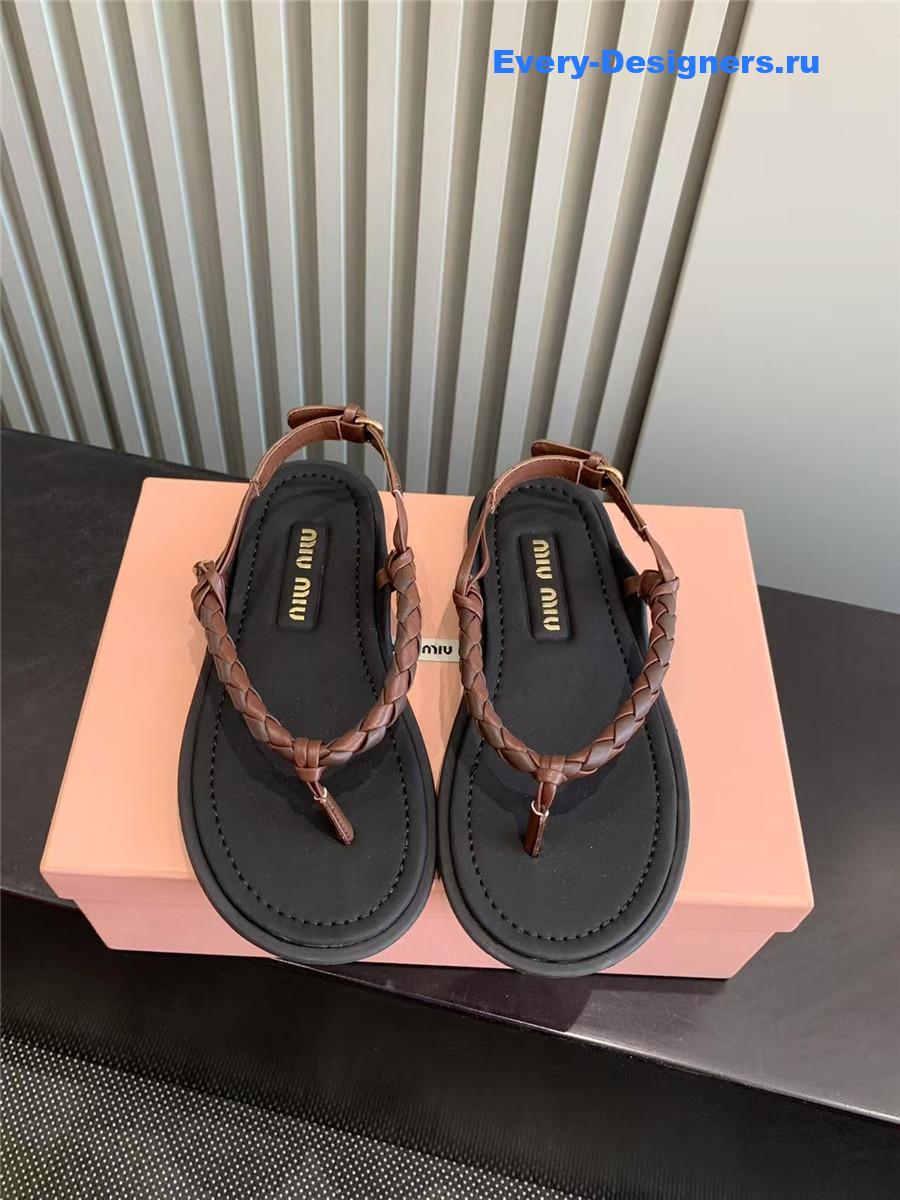 Miu Miu Cord-Strap Sandals