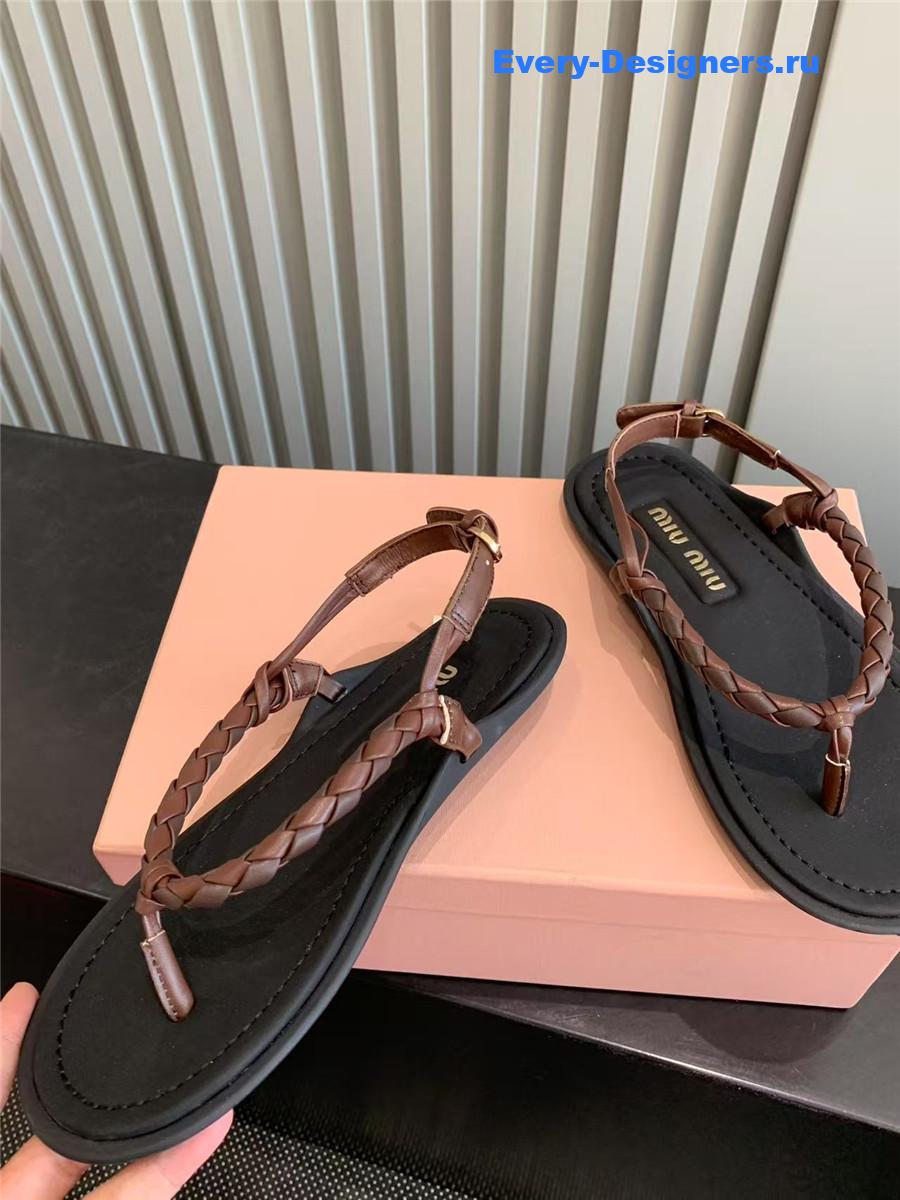 Miu Miu Cord-Strap Sandals