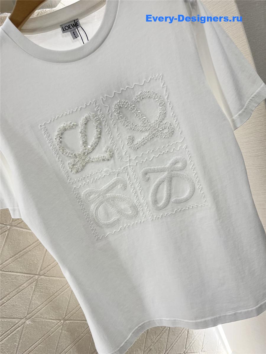 L0ew* rhinestone t-shirt