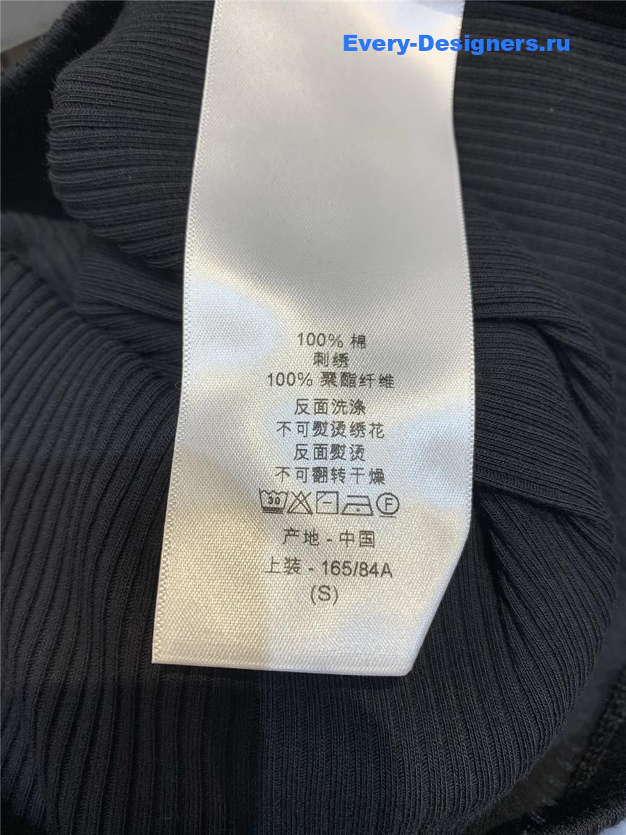 D10r asymmetric tank top in black