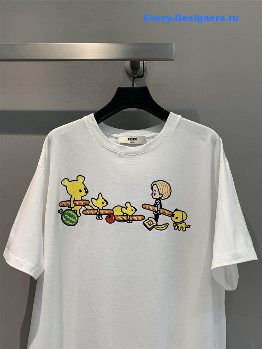 F**di silvia white tee