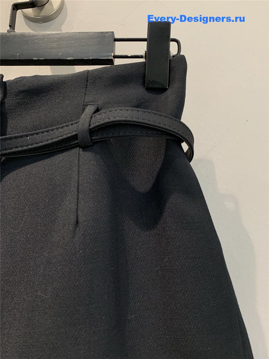 D10r high-waist silk-wool shorts