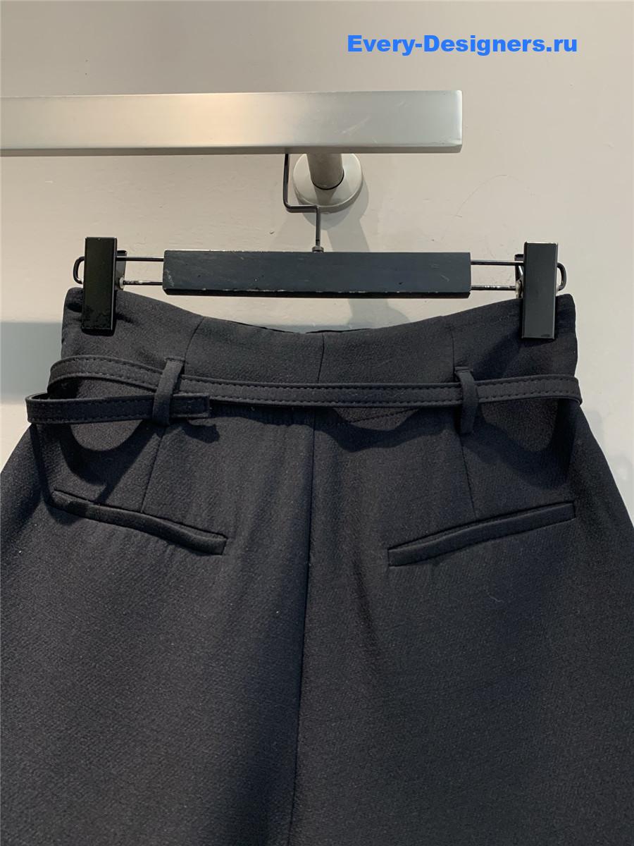 D10r high-waist silk-wool shorts