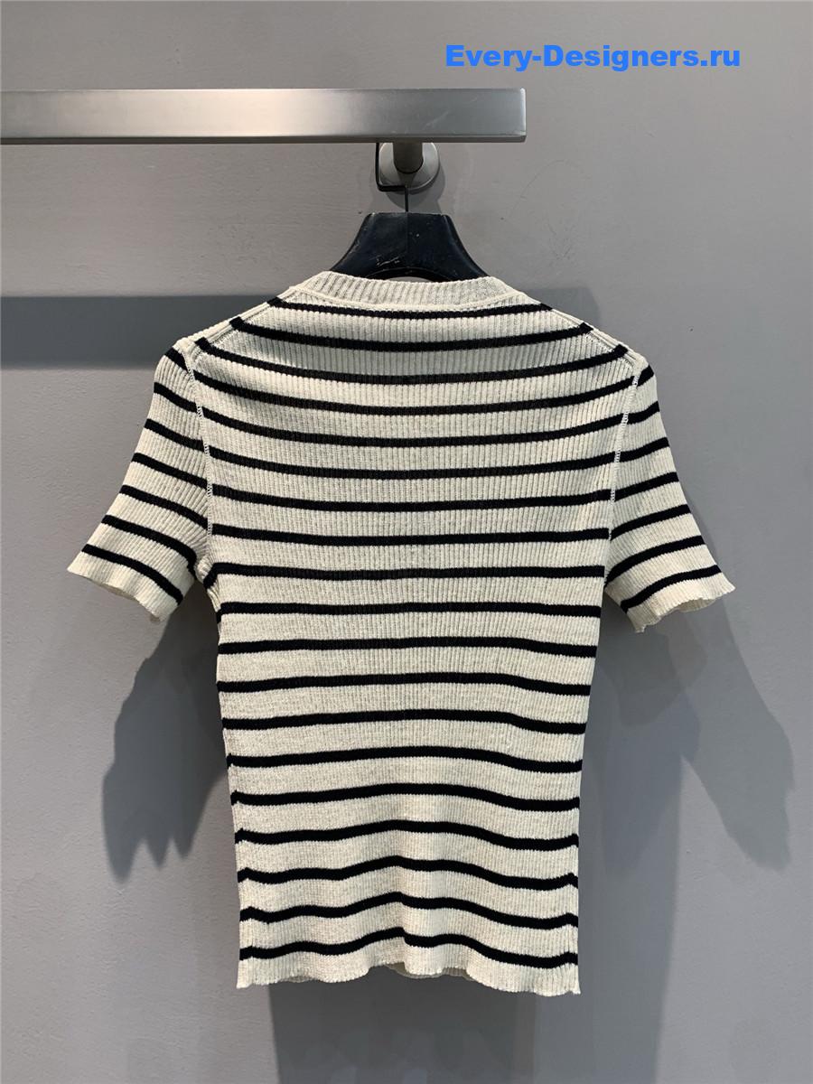 D10r marinière short-sleeved sweater