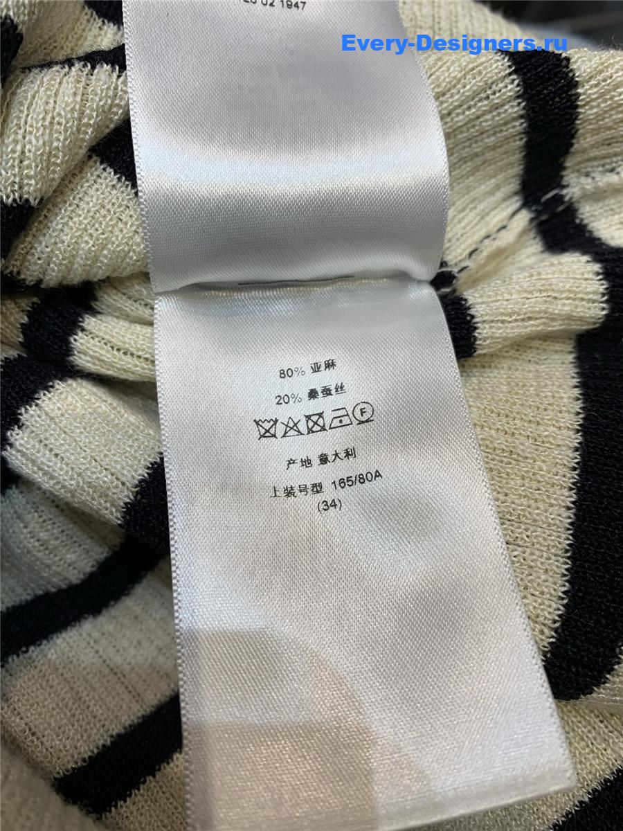 D10r marinière short-sleeved sweater