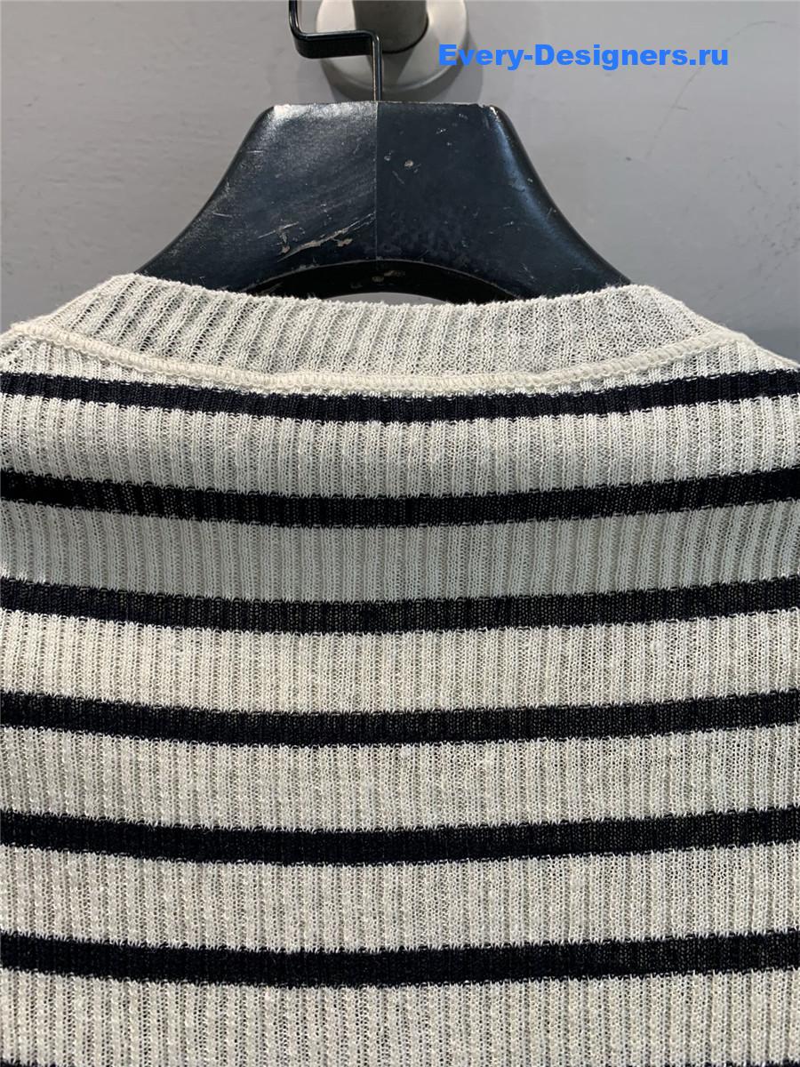 D10r marinière short-sleeved sweater