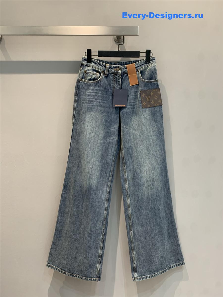 l0vis Vvtt0n patchwork leather jeans