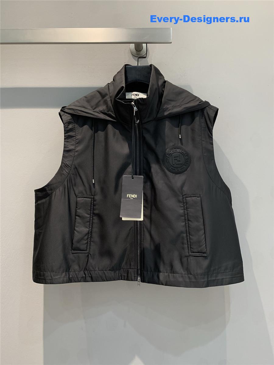 F**di black hooded vest